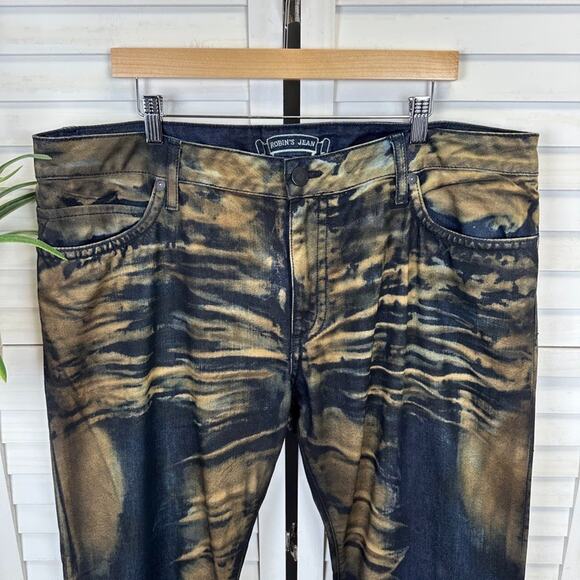 Robin's Jean Style D5696 Long Flap Gold Coated Crystal Embellished Size 40x31 - Picture 3 of 14